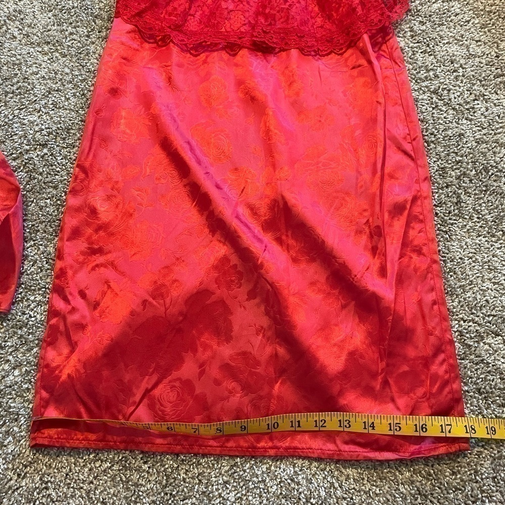 Gunne Sax vintage red lace peplum high neck dress - Picture 16 of 16
